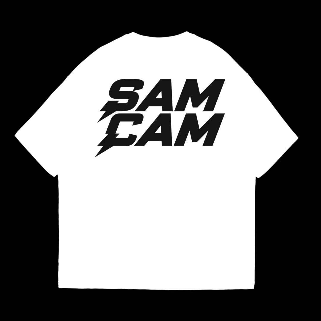 White SamCam T-shirt — back